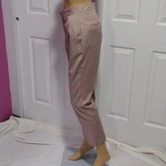 Zara Mauve Cropped Ankle Pants Size 4 NWT - Picture 2 of 7